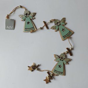 Three "Wooden Angels" Wall/Door Decor